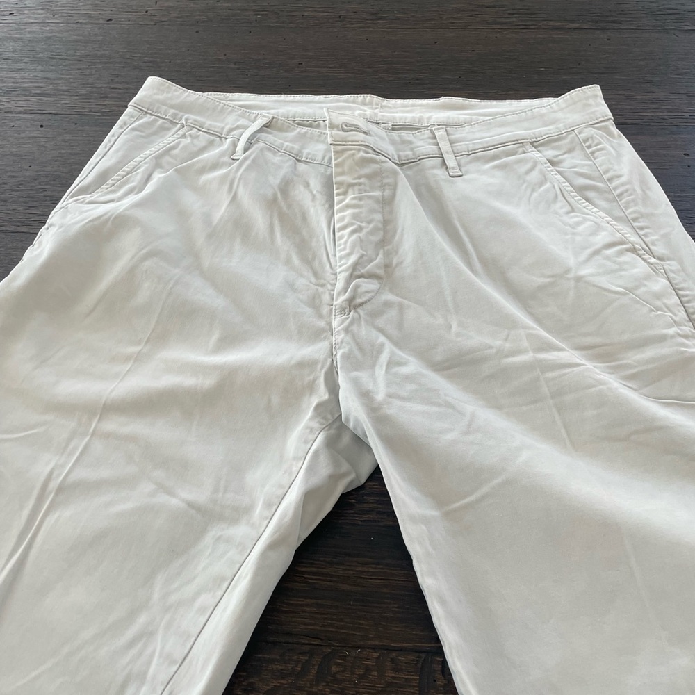 AG Adriano Goldschmied Men's Cream Chinos